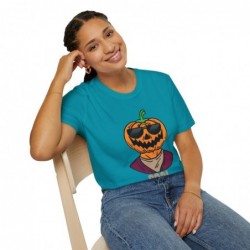 Get ready for Halloween with this Cool Pumpkin funny Unisex Softstyle T-Shirt