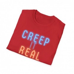Get ready for Halloween with this Creep it Real funny Unisex Softstyle T-Shirt