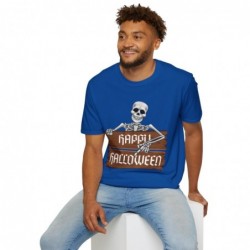 Happy Halloween Skeleton Spooky Unisex Softstyle T-Shirt