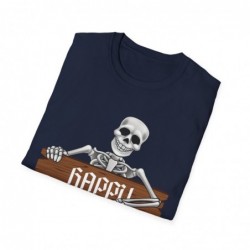 Happy Halloween Skeleton Spooky Unisex Softstyle T-Shirt