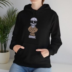Get ready for Halloween with this Cool Ghoul funny Unisex Heavy Blend™ Hooded Sweatshirt