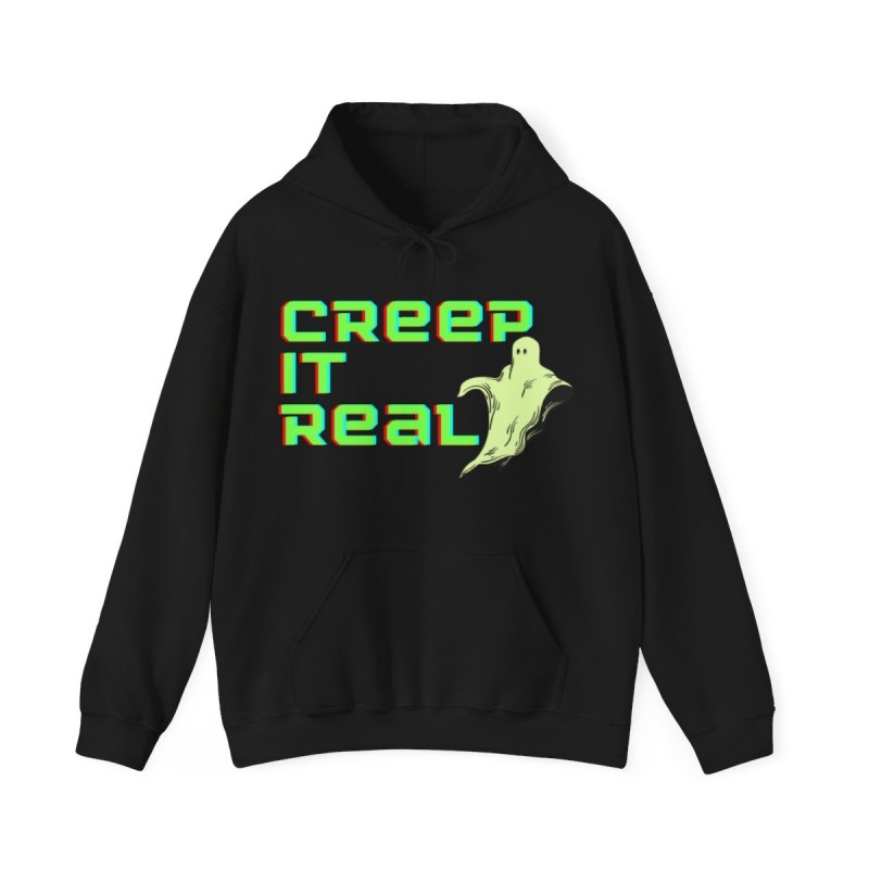 Get ready for Halloween with this Creep it Real funny Unisex Heavy Blend™ Hooded Sweatshirt