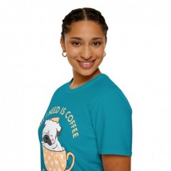 All I need is Coffee and my Dog Unisex Softstyle T-Shirt