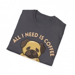 All I need is Coffee and my Dog Unisex Softstyle T-Shirt