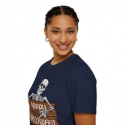Happy Halloween Skeleton Spooky Unisex Softstyle T-Shirt