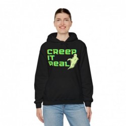 Get ready for Halloween with this Creep it Real funny Unisex Heavy Blend™ Hooded Sweatshirt