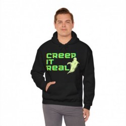 Get ready for Halloween with this Creep it Real funny Unisex Heavy Blend™ Hooded Sweatshirt