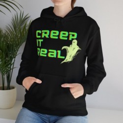 Get ready for Halloween with this Creep it Real funny Unisex Heavy Blend™ Hooded Sweatshirt