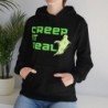 Get ready for Halloween with this Creep it Real funny Unisex Heavy Blend™ Hooded Sweatshirt