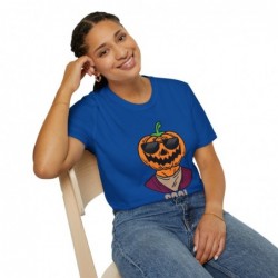 Get ready for Halloween with this Cool Pumpkin funny Unisex Softstyle T-Shirt