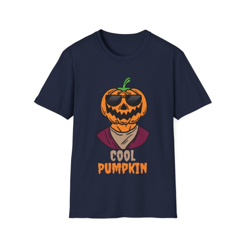 Get ready for Halloween with this Cool Pumpkin funny Unisex Softstyle T-Shirt