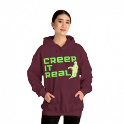 Get ready for Halloween with this Creep it Real funny Unisex Heavy Blend™ Hooded Sweatshirt