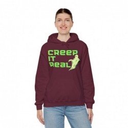 Get ready for Halloween with this Creep it Real funny Unisex Heavy Blend™ Hooded Sweatshirt