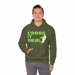 Get ready for Halloween with this Creep it Real funny Unisex Heavy Blend™ Hooded Sweatshirt