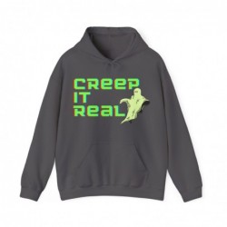 Get ready for Halloween with this Creep it Real funny Unisex Heavy Blend™ Hooded Sweatshirt