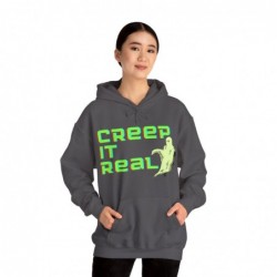 Get ready for Halloween with this Creep it Real funny Unisex Heavy Blend™ Hooded Sweatshirt