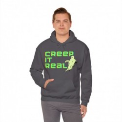 Get ready for Halloween with this Creep it Real funny Unisex Heavy Blend™ Hooded Sweatshirt