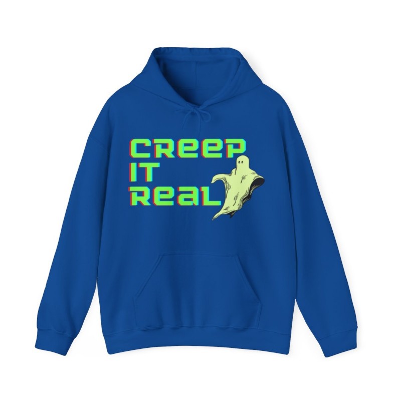 Get ready for Halloween with this Creep it Real funny Unisex Heavy Blend™ Hooded Sweatshirt