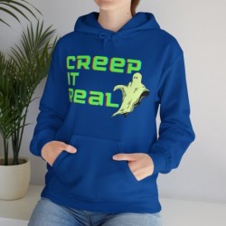 Get ready for Halloween with this Creep it Real funny Unisex Heavy Blend™ Hooded Sweatshirt