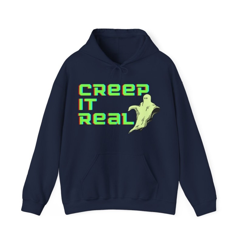 Get ready for Halloween with this Creep it Real funny Unisex Heavy Blend™ Hooded Sweatshirt