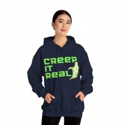 Get ready for Halloween with this Creep it Real funny Unisex Heavy Blend™ Hooded Sweatshirt