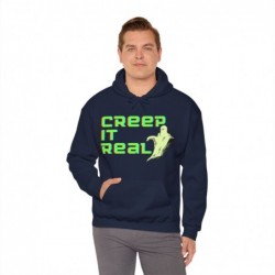 Get ready for Halloween with this Creep it Real funny Unisex Heavy Blend™ Hooded Sweatshirt