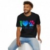 Love the paw Unisex Softstyle T-Shirt