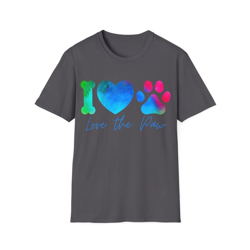 Love the paw Unisex Softstyle T-Shirt