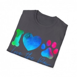Love the paw Unisex Softstyle T-Shirt
