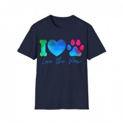 Love the paw Unisex Softstyle T-Shirt