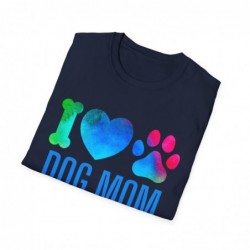 Love the paw as a Dog Mom Unisex Softstyle T-Shirt