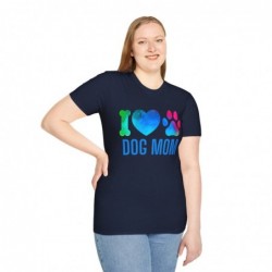 Love the paw as a Dog Mom Unisex Softstyle T-Shirt