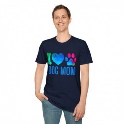 Love the paw as a Dog Mom Unisex Softstyle T-Shirt
