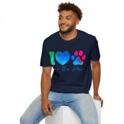 Love the paw Unisex Softstyle T-Shirt