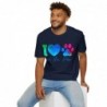 Love the paw Unisex Softstyle T-Shirt