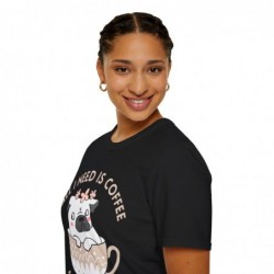 All I need is Coffee and my Dog Unisex Softstyle T-Shirt