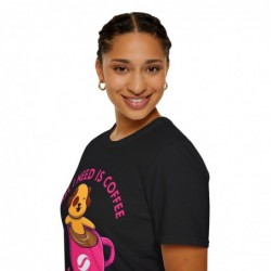 All I need is Coffee and my Dog Unisex Softstyle T-Shirt
