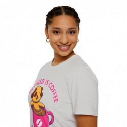 All I need is Coffee and my Dog Unisex Softstyle T-Shirt