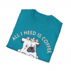 All I need is Coffee and my Dog Unisex Softstyle T-Shirt