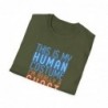 Get ready for Halloween with this is my human costume I'm really a ghost funny Unisex Softstyle T-Shirt