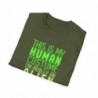 Get ready for Halloween with this This is my human costume I'm really an Alien funny Unisex Softstyle T-Shirt