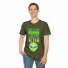 Get ready for Halloween with this This is my human costume I'm really an Alien funny Unisex Softstyle T-Shirt