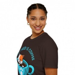 All I need is Coffee and my Cat Unisex Softstyle T-Shirt