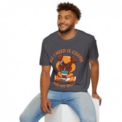 All I need is Coffee and my Dog Unisex Softstyle T-Shirt