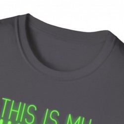 Get ready for Halloween with this This is my human costume I'm really an Alien funny Unisex Softstyle T-Shirt