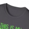 Get ready for Halloween with this This is my human costume I'm really an Alien funny Unisex Softstyle T-Shirt