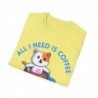 All I need is Coffee and my Cat Unisex Softstyle T-Shirt