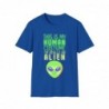 Get ready for Halloween with this This is my human costume I'm really an Alien funny Unisex Softstyle T-Shirt
