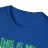 Get ready for Halloween with this This is my human costume I'm really an Alien funny Unisex Softstyle T-Shirt